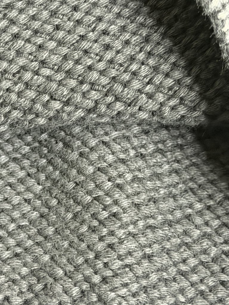 Overland Xxl Gray Heavy Chunky Knit 1/4 Zip Quality Sweater Gray 100% Cotton Euc — image 7 of 8